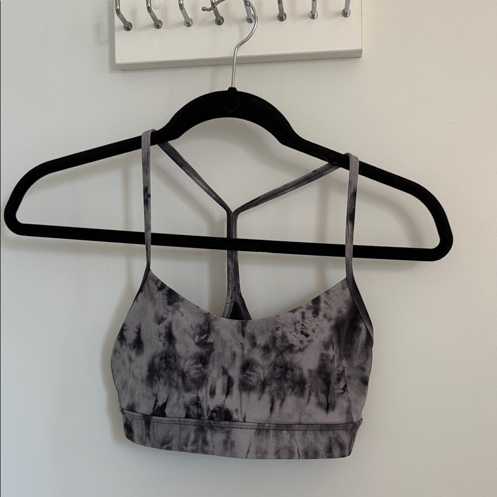 lululemon athletica Gray Tie-Dye Sports Bra
